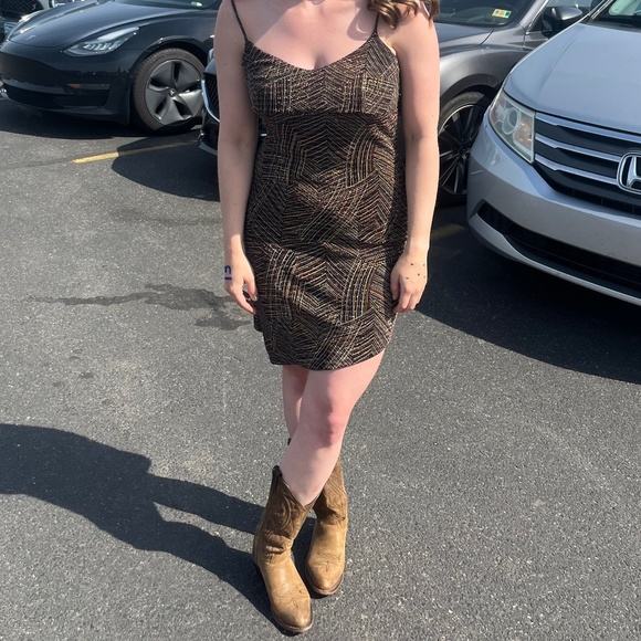 Taylor Swift Eras Tour Vintage Pulse Glitter Sparkle Mini Dress - Picture 6 of 6